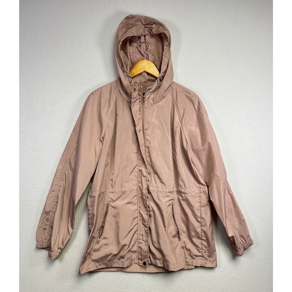 Ci Sono Original Mauve Lightweight Hooded Anorak Jacket Size L